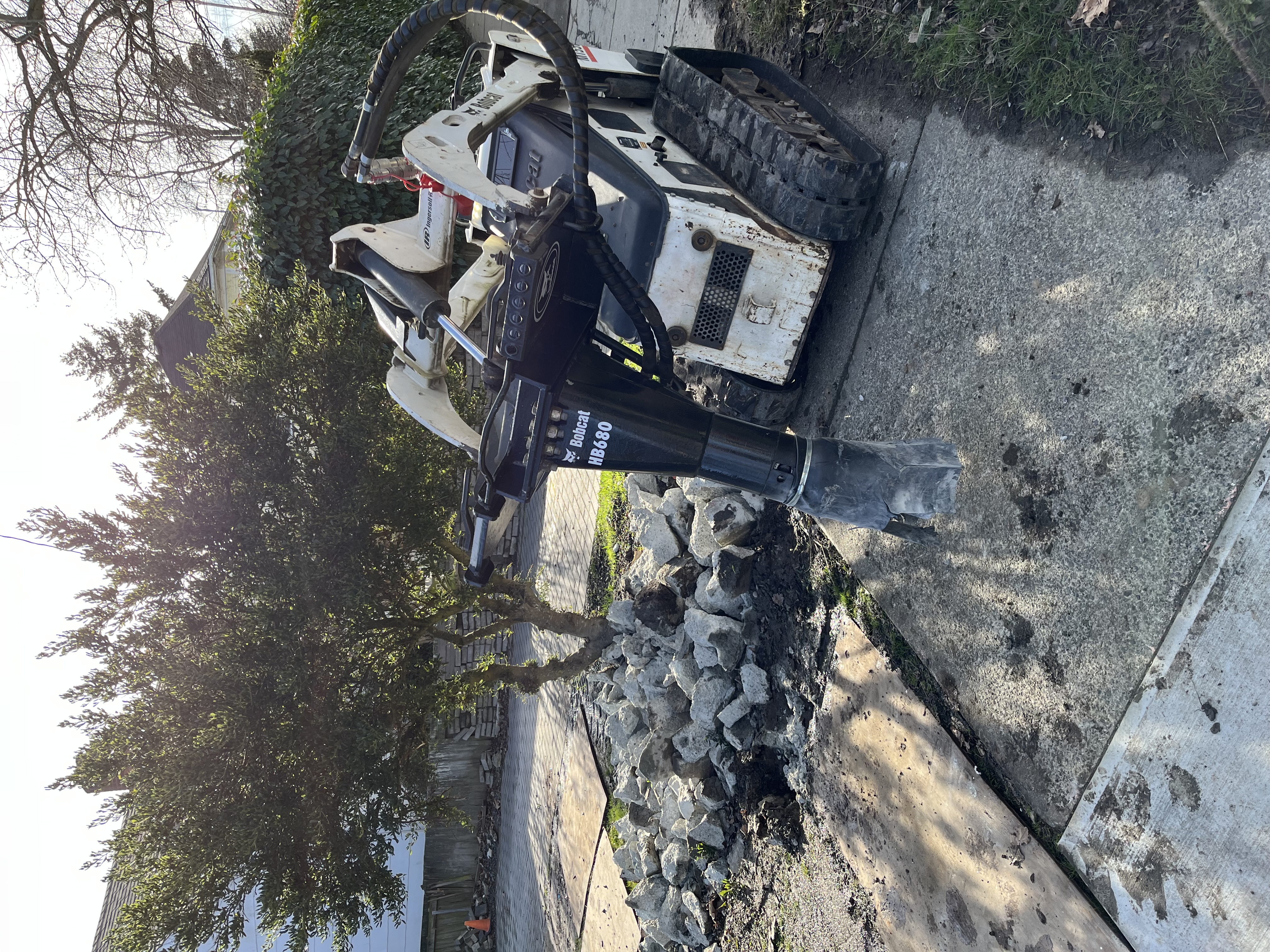 Preparing garage area for concrete replacement